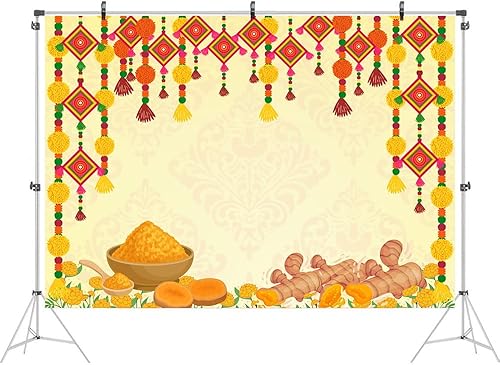Miniatura 2 de Ticuenicoa India Pooja - Telón de fondo tradicional de 7 x 5 pies, feliz holi hindú, boda, fotografía, fondo, aniversario, despedida de soltera,