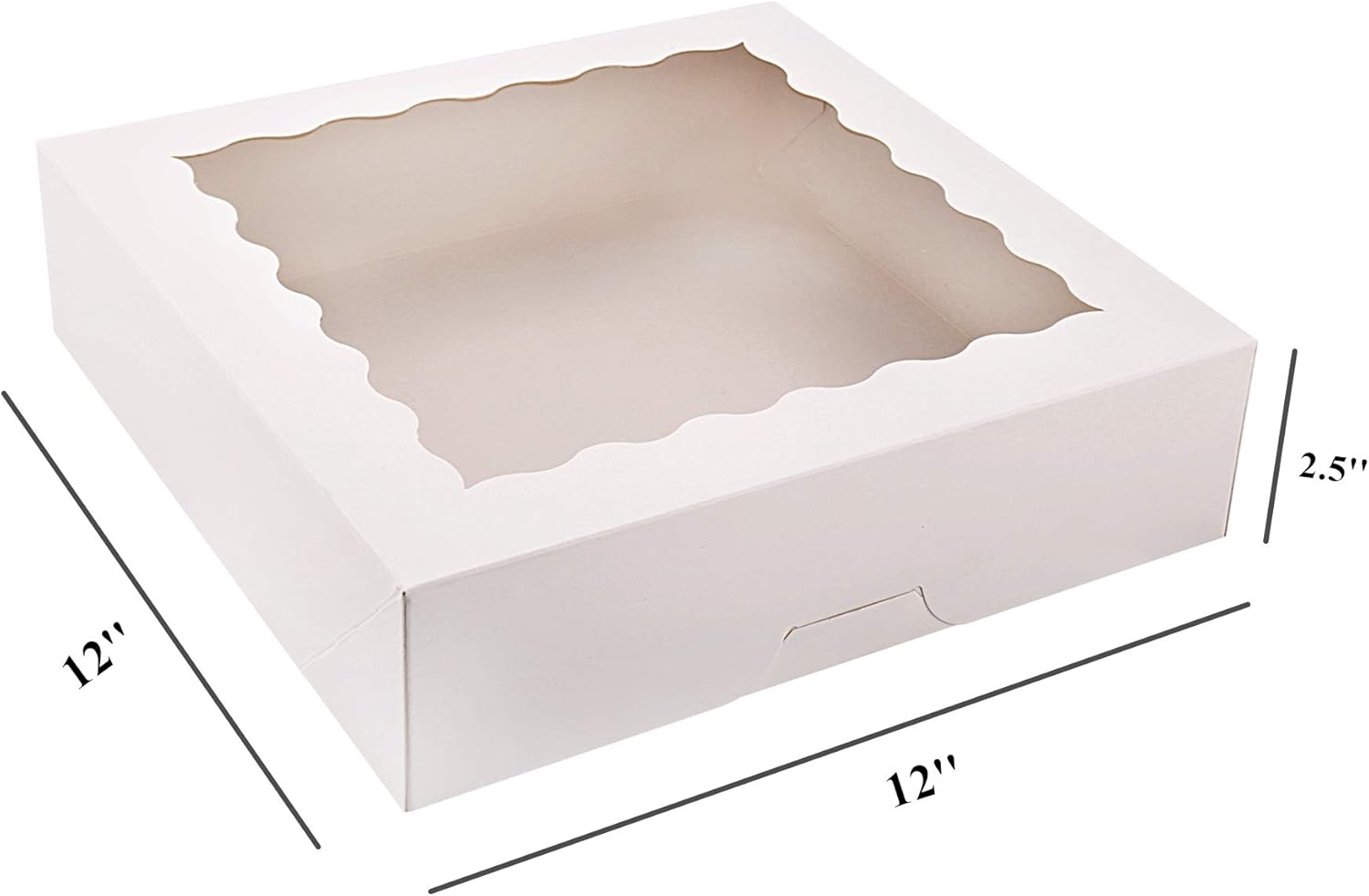 Pie Boxes, Bakery Boxes with Window, White Cookie Boxes, Auto-up