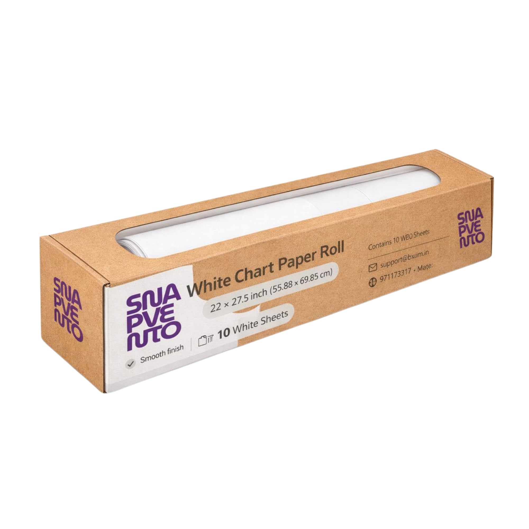 SNAPVENTO | Pink Chart Paper Roll – 22×27.5 Inch (50 Sheets) | Premium Art & Craft Paper for Drawing, Painting & School Projects