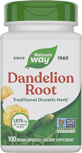 Nature s Way - Raíz de diente de león de 525 mg 100 cápsulas 12300 100 1 1
