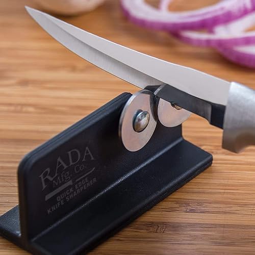 Miniatura 8 de Rada Cutlery Quick Edge - Afilador de cuchillos - Ruedas de acero inoxidable fabricadas en los Estados Unidos