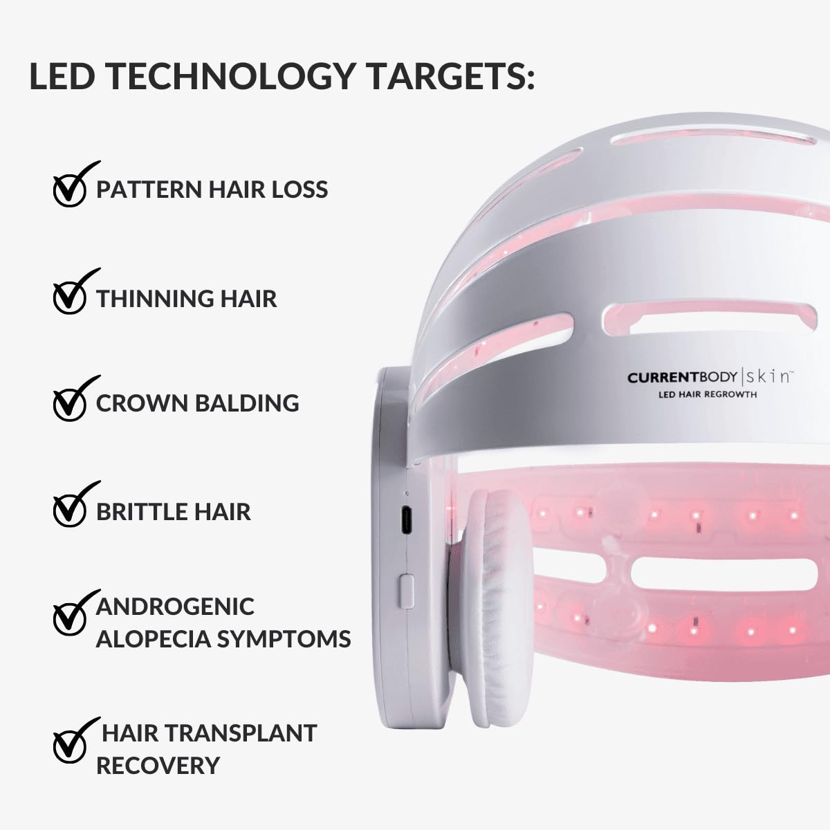 CurrentBody Skin LED Hair Regrowth Device (S/M (21.3in-23.1in))