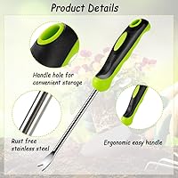 Vista 4 de Ysglory Herramienta extractor de malezas, herramienta de deshierbe de diente de león, herramientas de deshierbe de mano de jardinería con mango