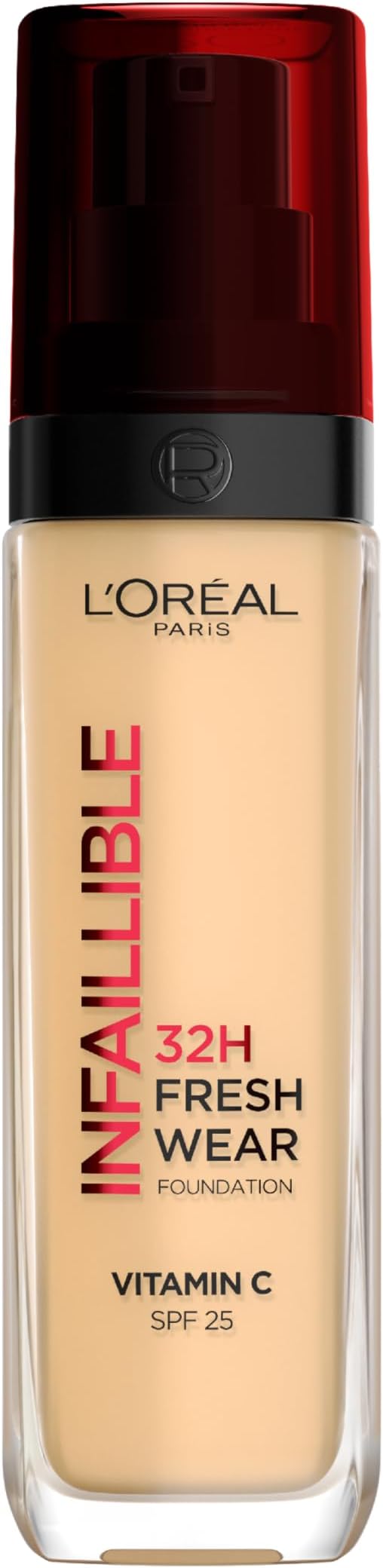L'Oréal Paris Liquid Foundation, Full Coverage, Lasting Wear, Hydrating, Water & Transfer-Proof, Lightweight Texture, Fresh, Dewy & Glowing Skin, 120 Vanilla