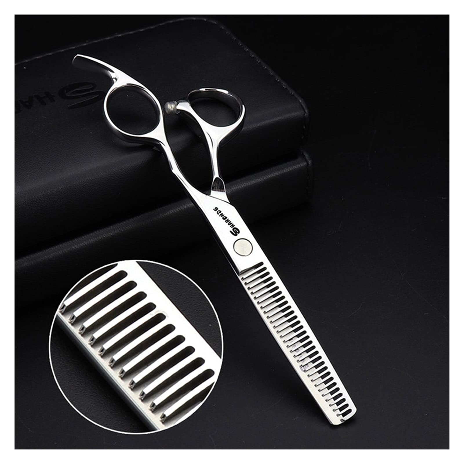 Forbici per taglio capelli professionali per parrucchieri, set antiscivolo resistente all'usura, kit per taglio capelli da barbiere da 6 pollici