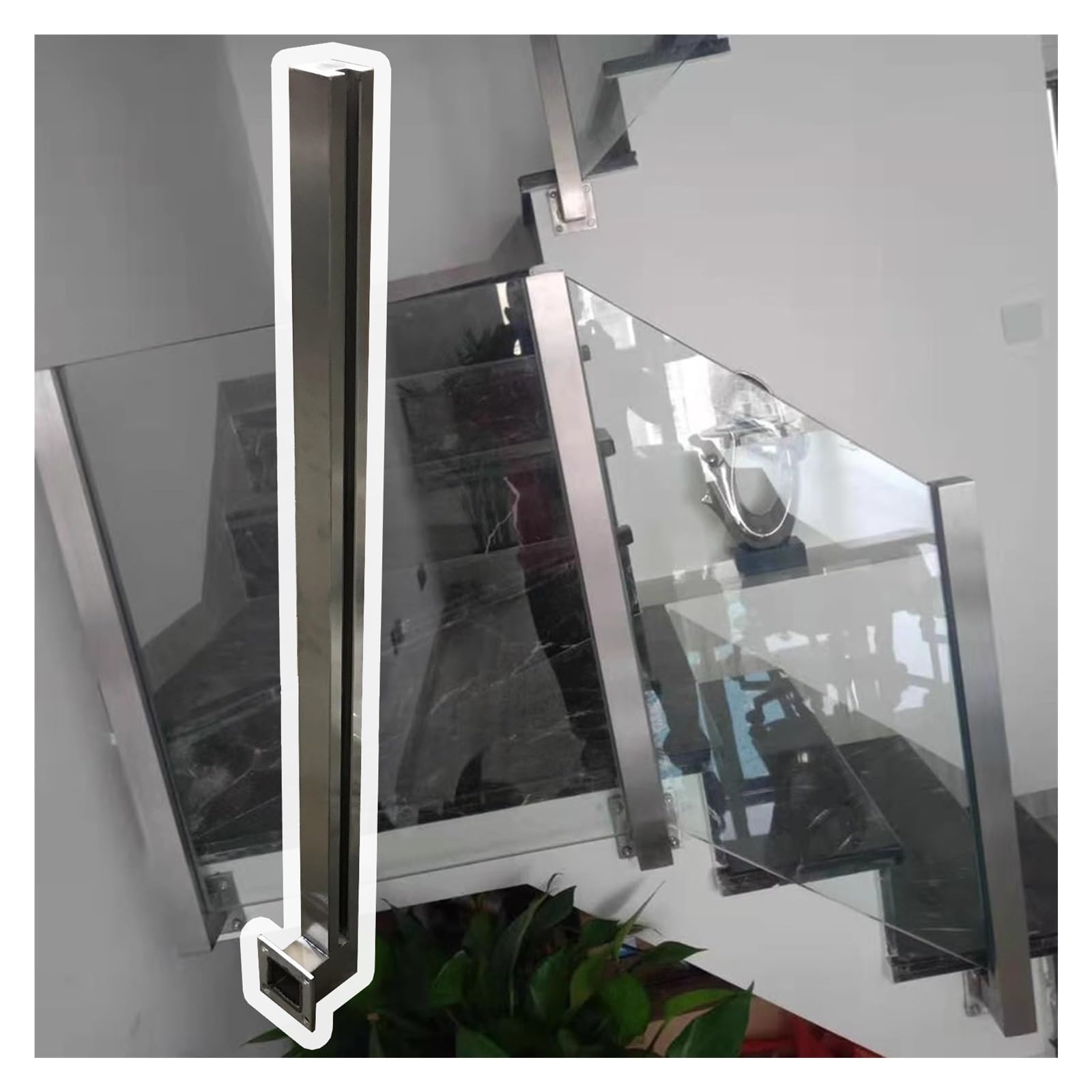 Système de balustrade en acier inoxydable de haute finition