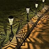 【Eingebaute Batterie】 LeiDrail Solar Gartenleuchte absorbieren automatisch das Sonnenlicht während des Tages und wandeln es in Strom in der Batterie um. Sie sind gegen Regen und Schnee abgedichtet, sodass die Verwendung eines eingebauten Akkus eine lange Lebensdauer gewährleisten kann. Eingebaute Batterie muss nicht ersetzt werden. Einfach zu bedienen, für jeden Außenbereich geeignet.