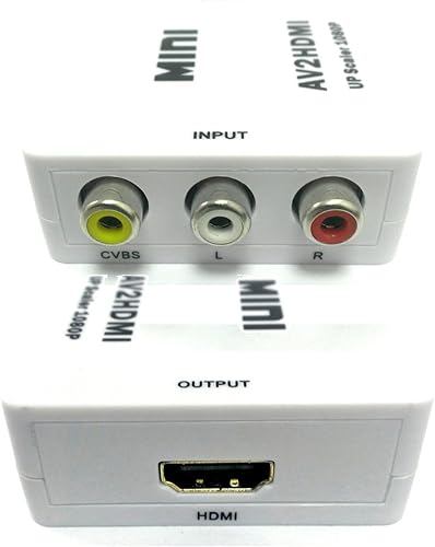 Ckitze BG-430 1080p RCA a HDMI Multi-Sistema Pal a NTSC que mejora el componente AV