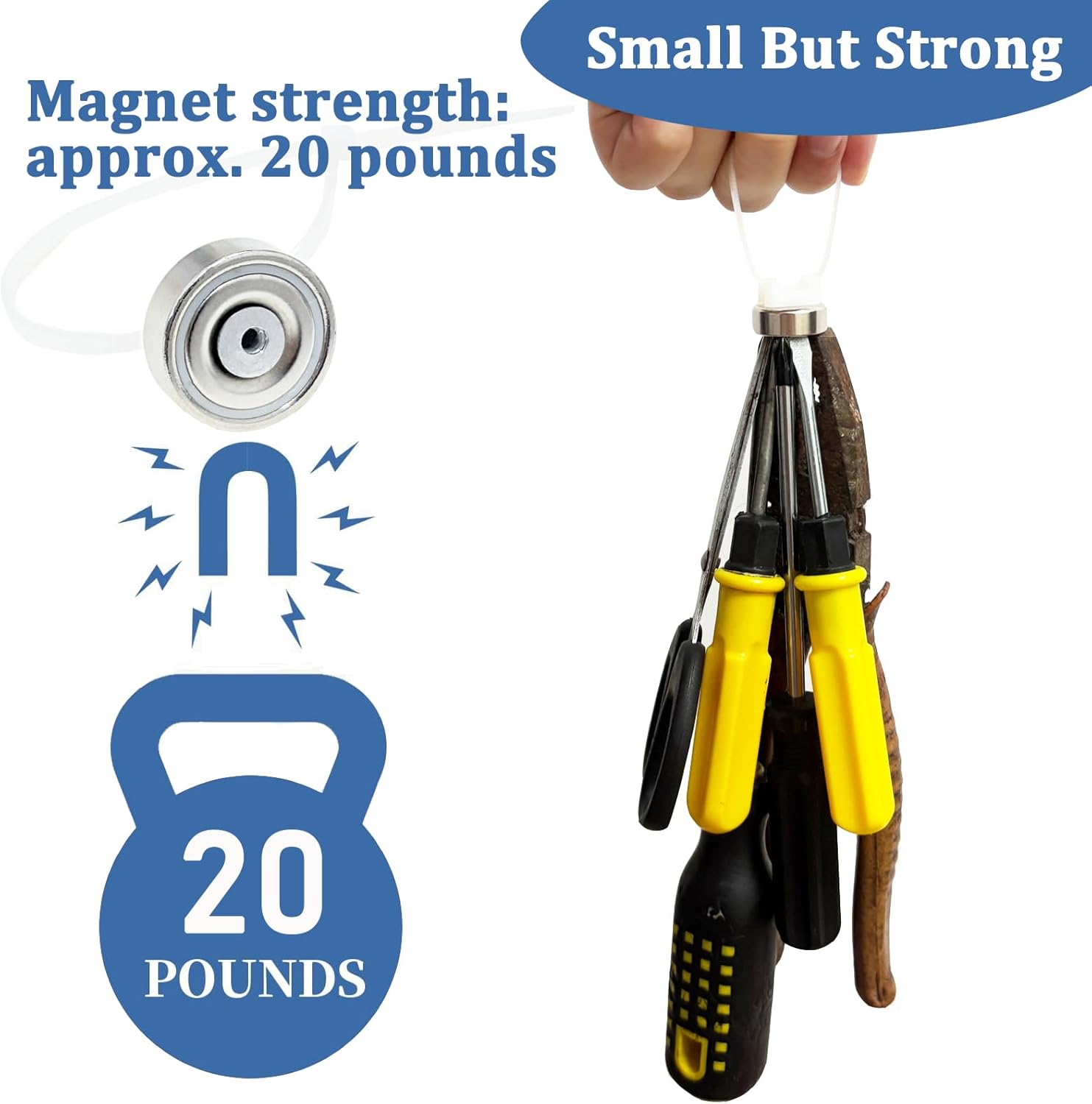 8 Pieces Magnetic Cable Tie Holders,Multipurpose Magnetic Cable Clips Zip Tie Mount,Wire Cables Holder,Cables Management Base Organization for Home Office Marine Electrical Wiring