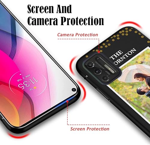 Vista 177 de Funda personalizada para Motorola Moto G Stylus 2021 con nombre de foto, texto y foto, GStylus personalizado -21 funda suave y fina (negro) de 6.8