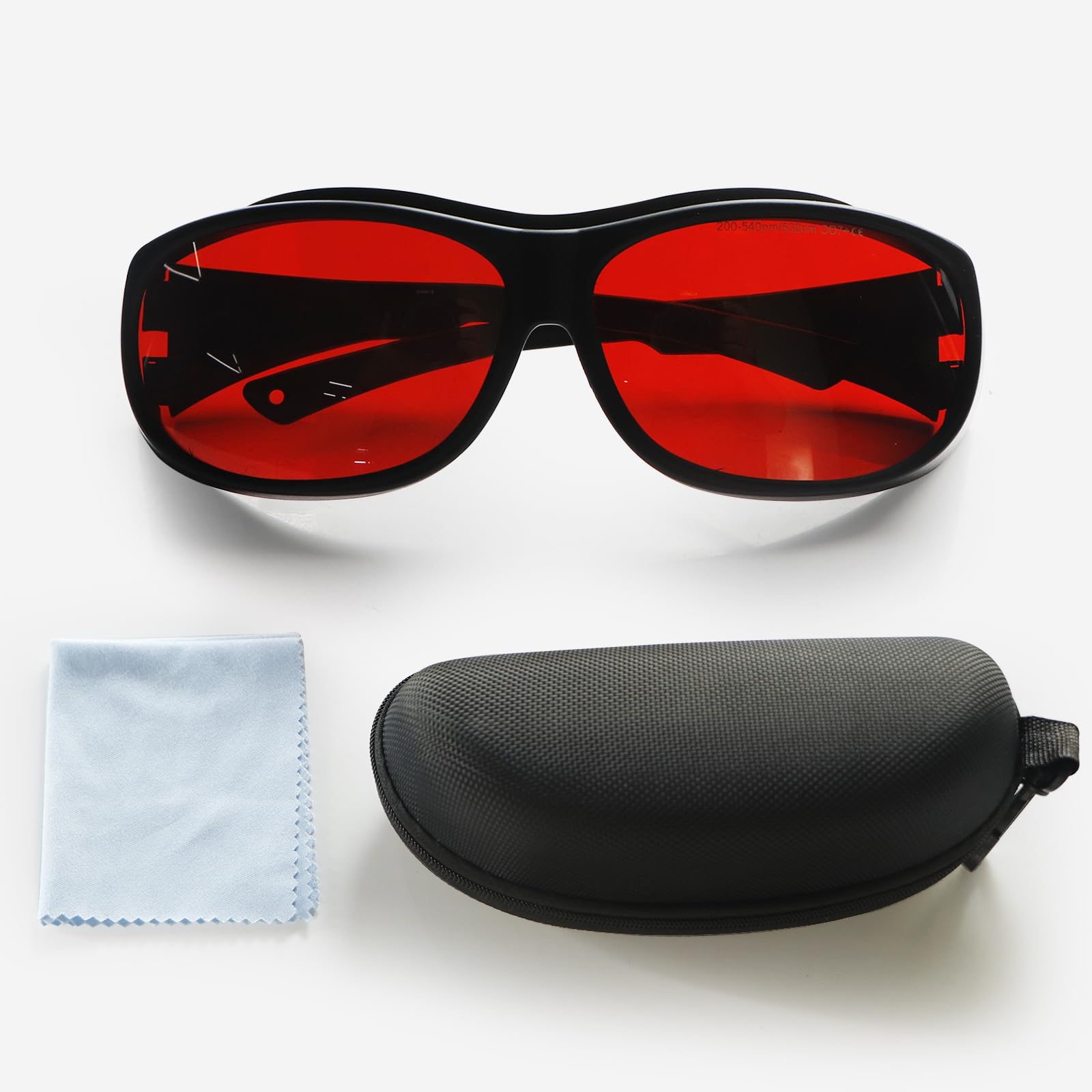 FONLAND Laser Safety Glasses for Laser Engraving Marking OD7+ 200-540nm Near Infrared Light, Blu, Green, UV Light Fiber Laser Goggles