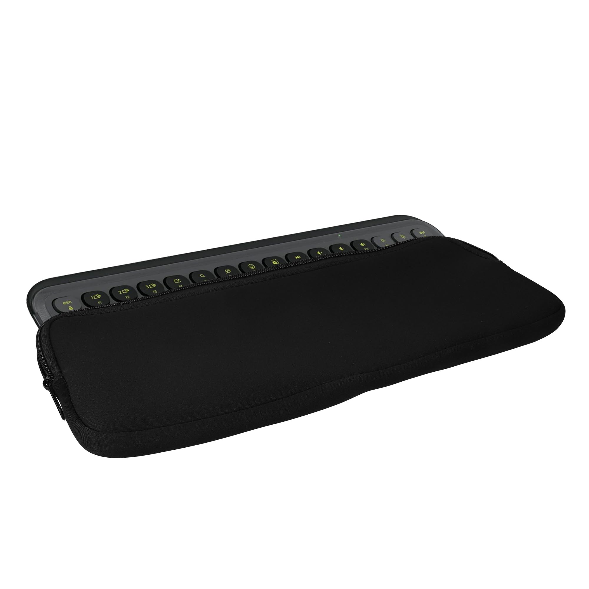 kwmobile Etui na bezprzewodową klawiaturę kompatybilne z Logitech Pop Icon Keys - Pokrowiec na klawiaturę do laptopa/komputera PC - Pokrowiec na klawiaturę komputerową - Czarny