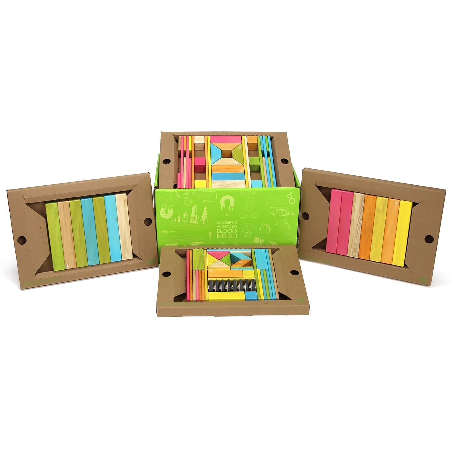 Tegu 324960 Magnetic Blocks, Tint, 90 Piece