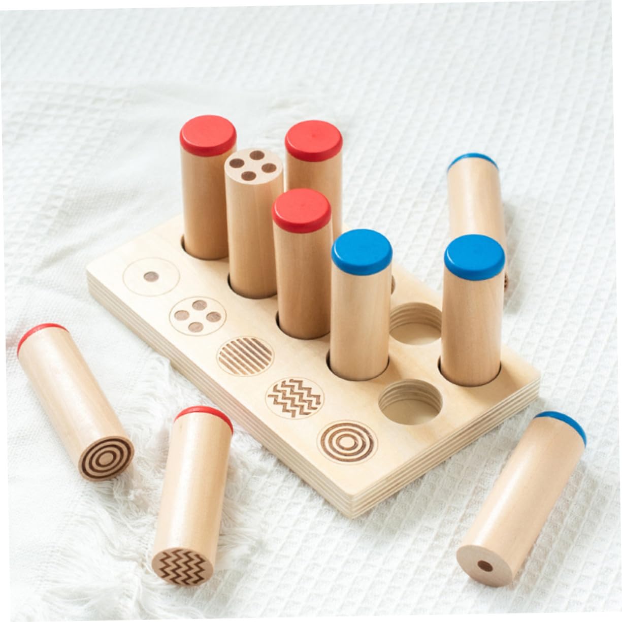 SUPVOX Cilindros de Sonido Educativos de Madera 1 Juego para Niños