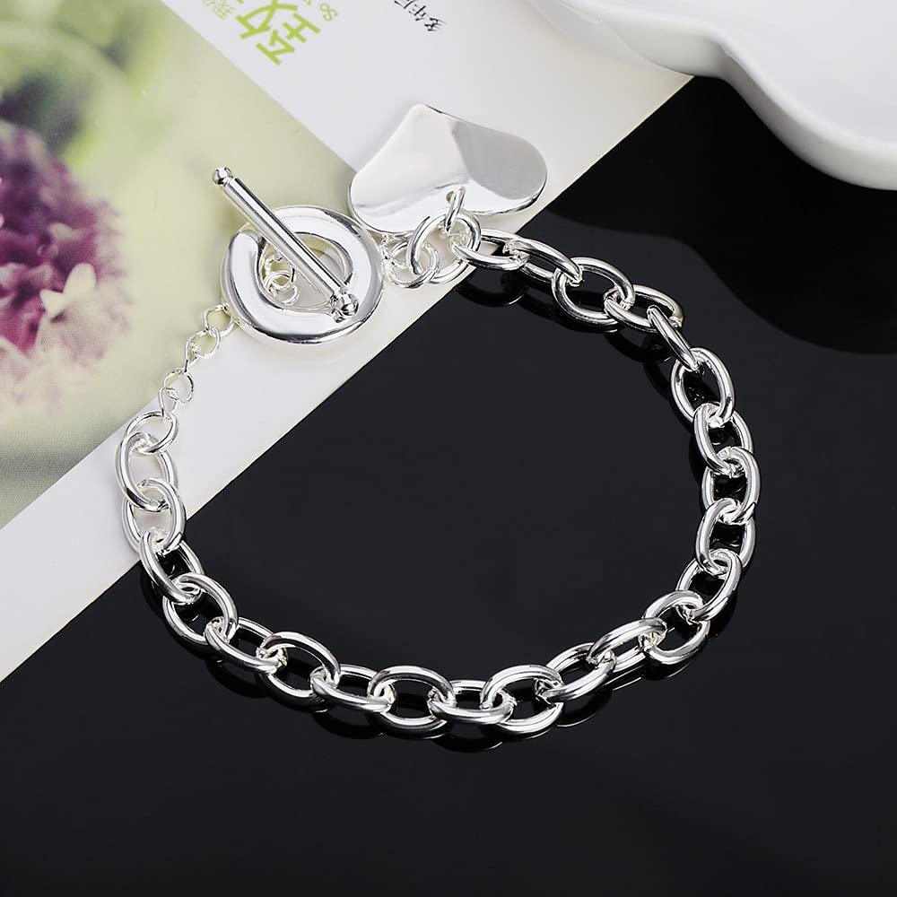 Pulsera con Dije de corazón de Amor Suave para Mujer, Pulseras, Pulsera de Cadena de Mano Femenina
