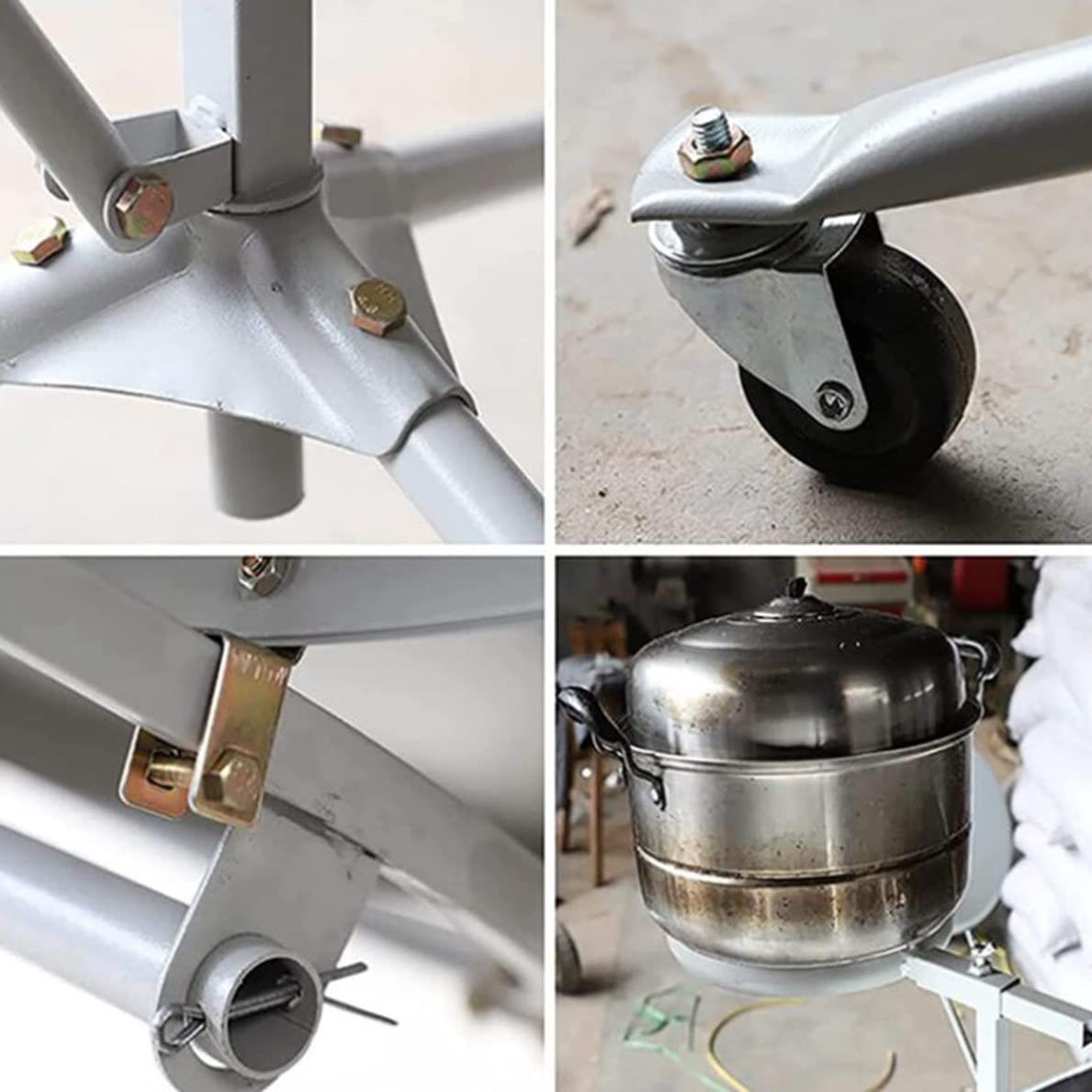 Solarkocher, 1800 W Parabol-Solarofen, tragbarer Solargrill mit 1,5 m Durchmesser, konzentriertes Design für effizientes Kochen im Freien