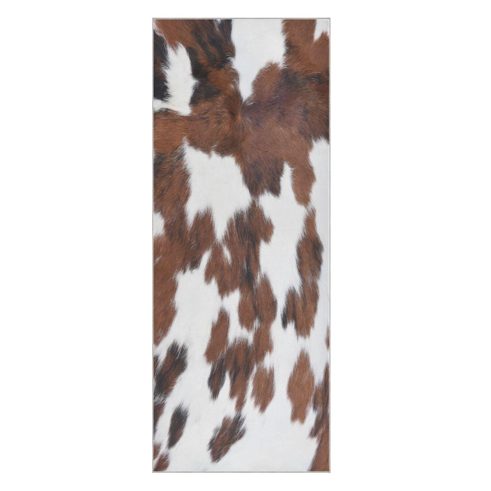 BURSTDDY Cow Print Hot Yoga Towel Absorbent Non Slip Yoga Mat Towel