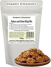 Harry Harvey 500g Onion Bhaji & Pakora Mix - Delicious Indian Snack Mix for Perfect Pakoras and Bhaji