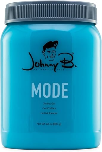JOHNNY B. Mode Professional Hair Styling Gel, Long Lasting, Alcohol-free, No-flake formula