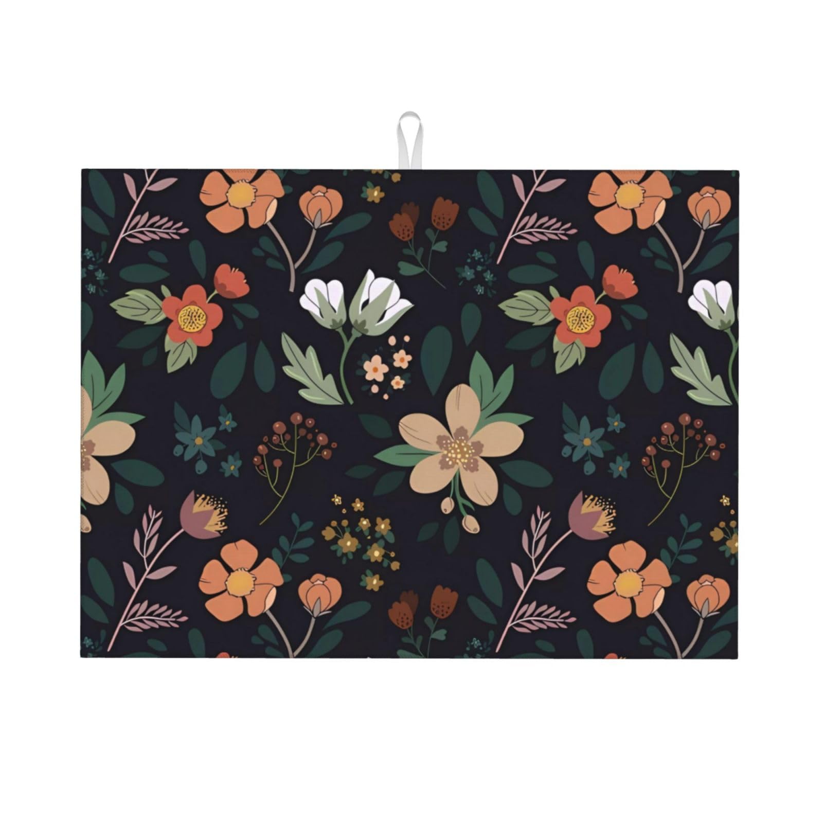 Custom Dish Drying Mat Personalized Dishes Drainer Mats 18x24 inch Customized Drying Pad for Kitchen Counter