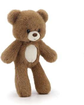 9" Soft Plush Teddy Bear Adorable Brown Stuffed Animal Toy with White Belly Perfect for Gifts, Bedtime, Nursery & Travel Cuddles