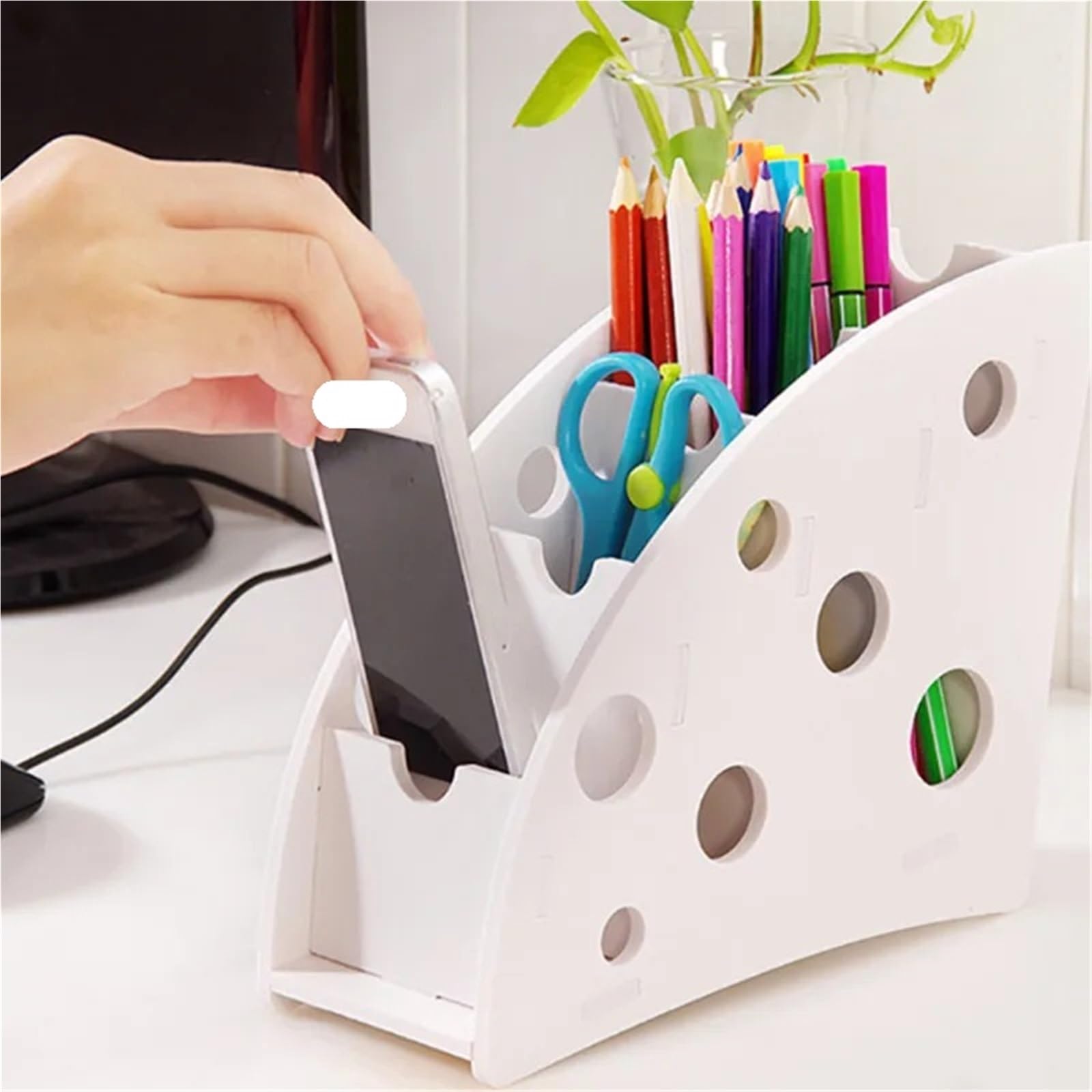 Organisateur De TéLéCommande 2 pièces télécommande Organisateur TV climatiseur Support de télécommande Maison Bureau Articles Divers Mallette de Rangement Organisateur de Bureau