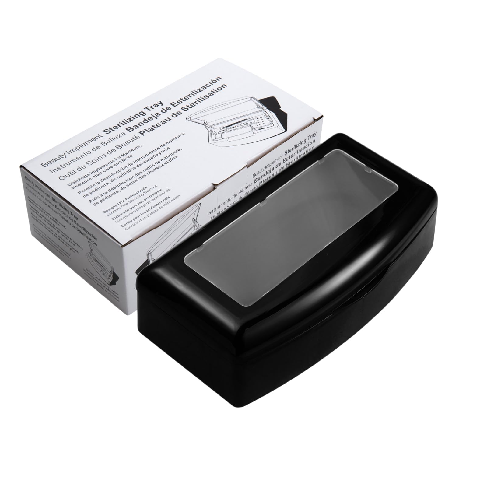 oringnat Sterilizer Box for Nails Tools Tray Practical Nails Tool Disinfected Box Cleans Box Manicure Tools
