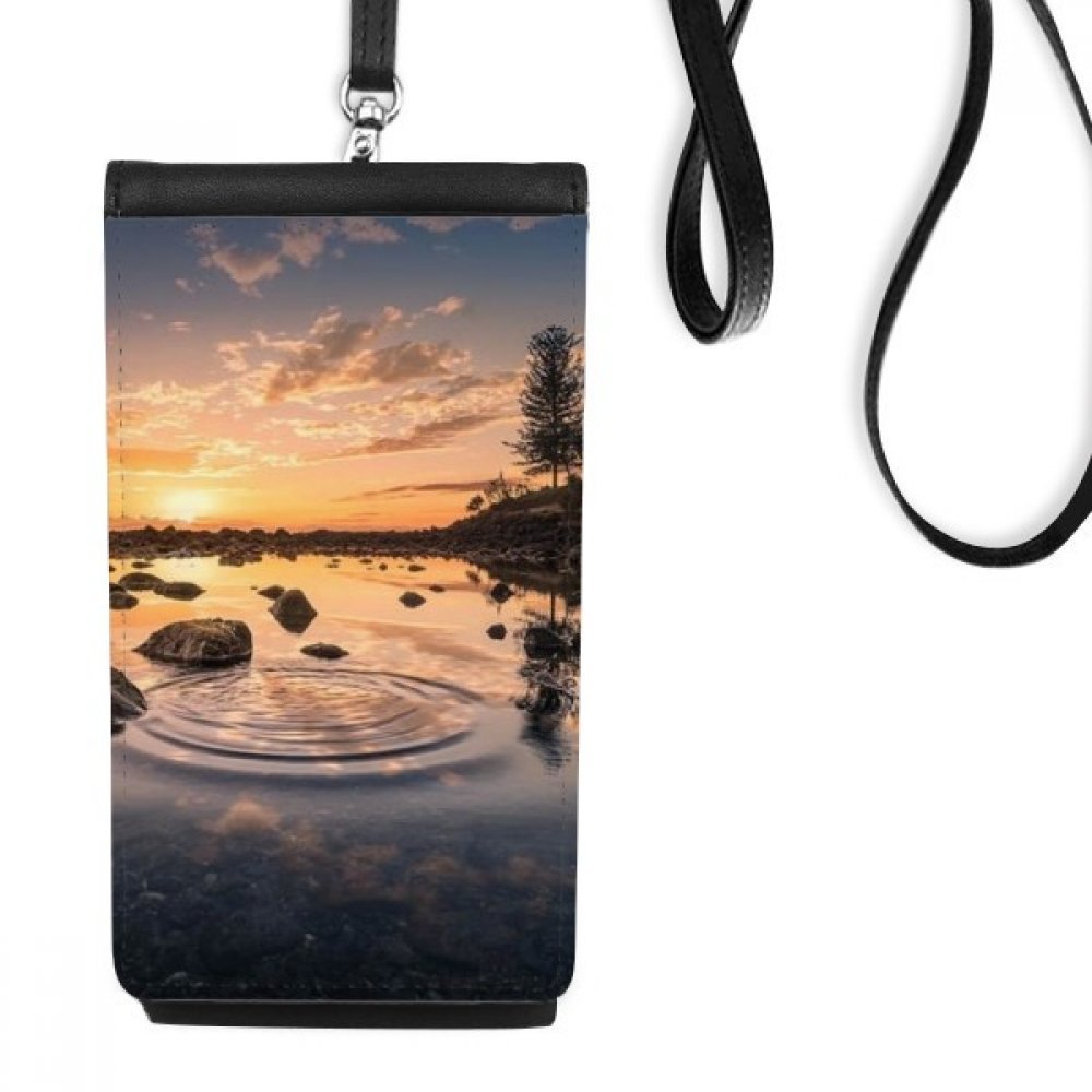 Porte-monnaie cadeau pochette smartphone cuir synthétique imprimé nature - 4