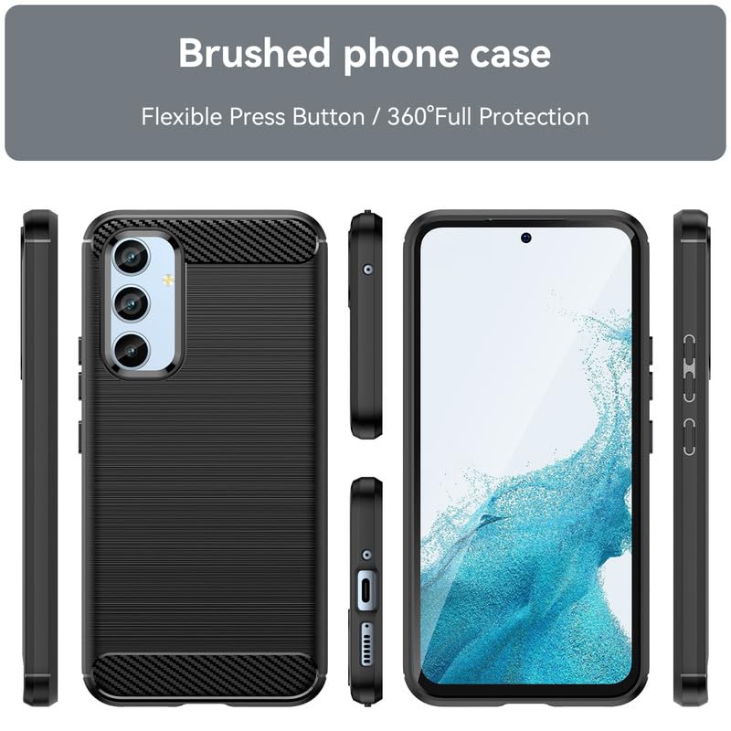 Image of Hybrid Carbon Fiber Back Case for Samsung Galaxy A54 5G (Black)
