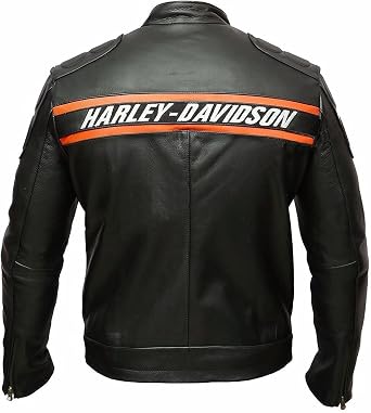 Mens Harley-D Biker Leather Jacket | Motorcycle Leather Jacket for Men