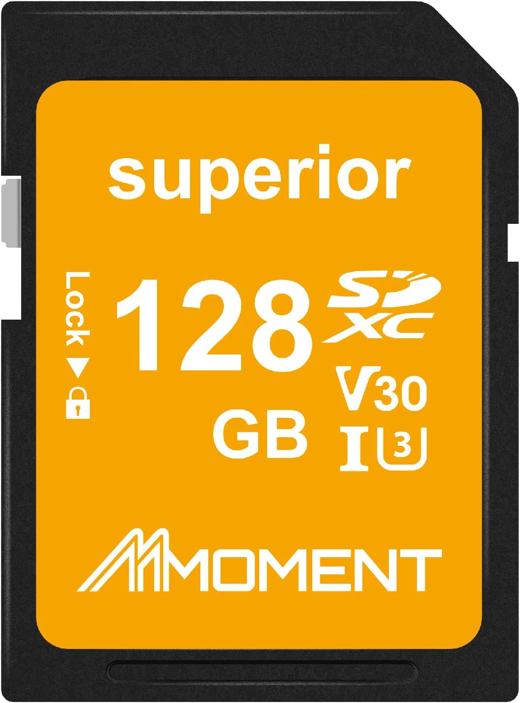 MMOMENT 128GB Full-Size SD Card UHS-I U3 V30 Class 10 High Speed SDXC – Up to 95MB/s, Compatible with DSLR Camera, Laptop, PC, SD Card Slot Devices, 4K UHD Video