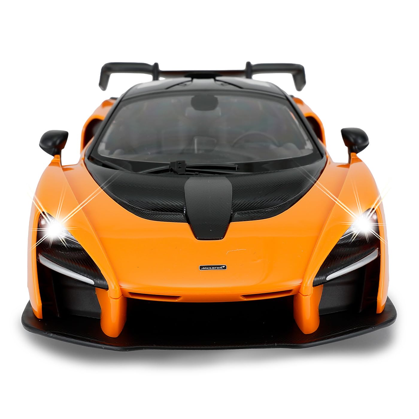 JAMARA 403119 - McLaren Senna 2,4 GHz 1:14 - samochód RC, oficjalnie licencjonowany, do 1 godziny czasu jazdy, ok. 11 km/h, światło LED, ręczne otwieranie drzwi, idealnie odtworzone szczegóły,