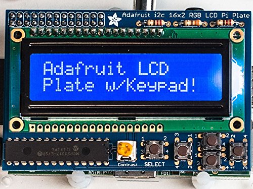 Adafruit Blue&White 16x2 LCD+Keypad Kit for Raspberry Pi [ADA1115]