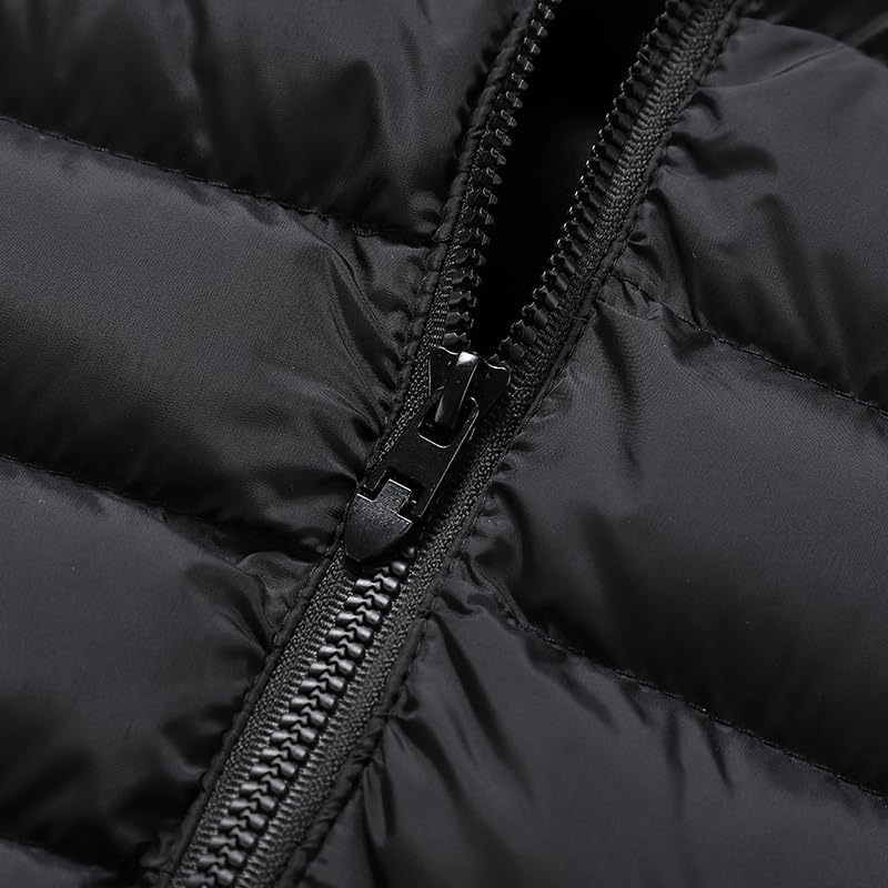 Men's winter imitation down jacket, thickened and warm, fashionable trend, detachable hat jacket