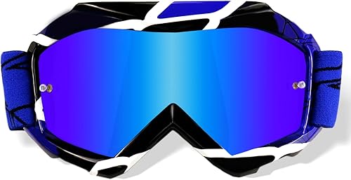 Miniatura 12 de Gafas de Motocross para Niños y Jóvenes - Gafas Off Road para Bicicleta de Cross y Motocicleta MX con Lentes de Protección UV Antiempañamiento