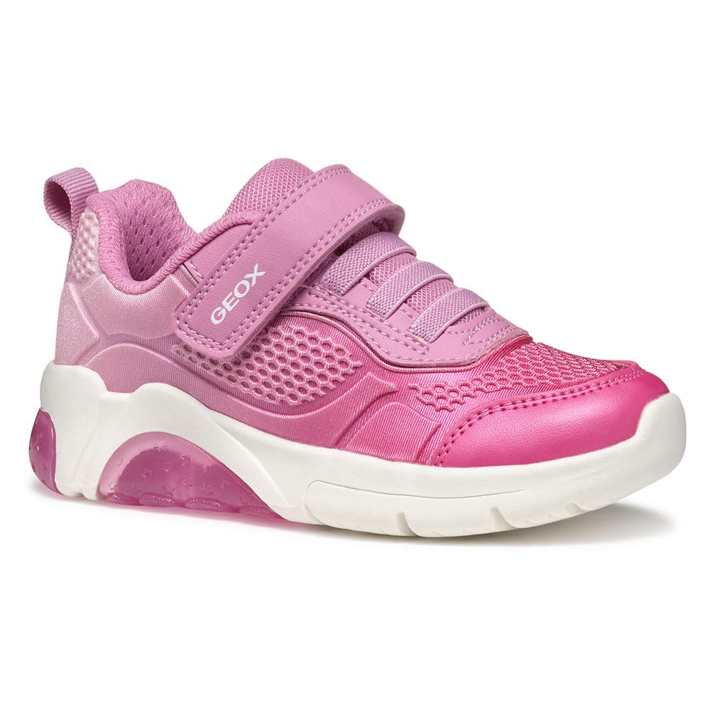 Geox J FADINLIGHT Girl C, Girls’ Sneaker, Pink/Fuchsia,