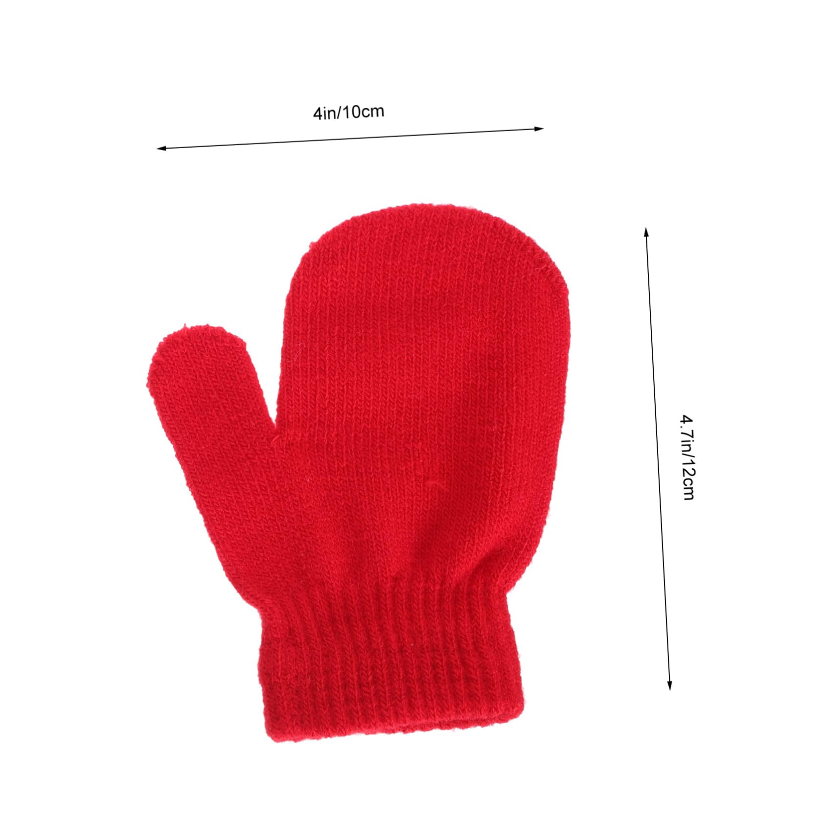 FRCOLOR 6Pairs Knitted Winter Mittens for Comfortable Warm Mitts for Ages Includes Each for Cold Weather Wear