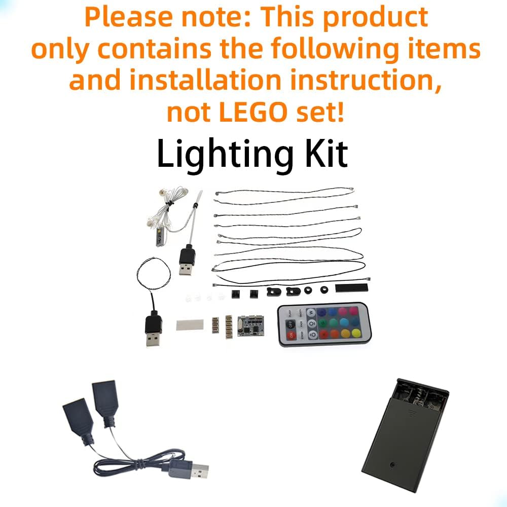 GEAMENT LED Light Kit (Remote Control) Compatible with Lego Seinfeld - for Ideas 21328 Building Model (Model Set Not Included)