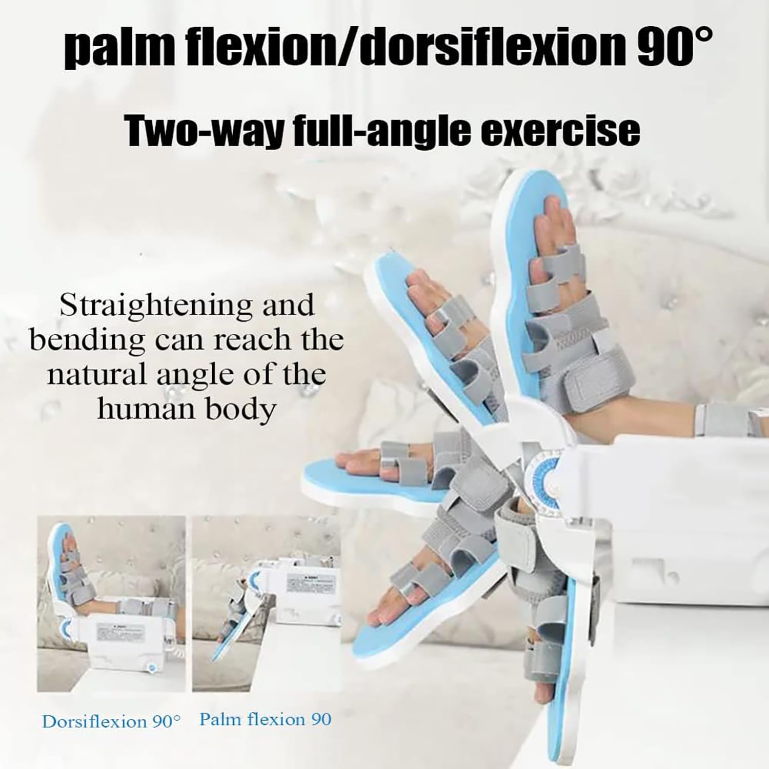 Dispositivo per Allenamento per la Riabilitazione del Polso, Tavola per Esercizi per Plantari per Dita, Esercizio ad Angolo Completo da -90°~90°, per Allenamento per la Riabilitazione articolare, Re