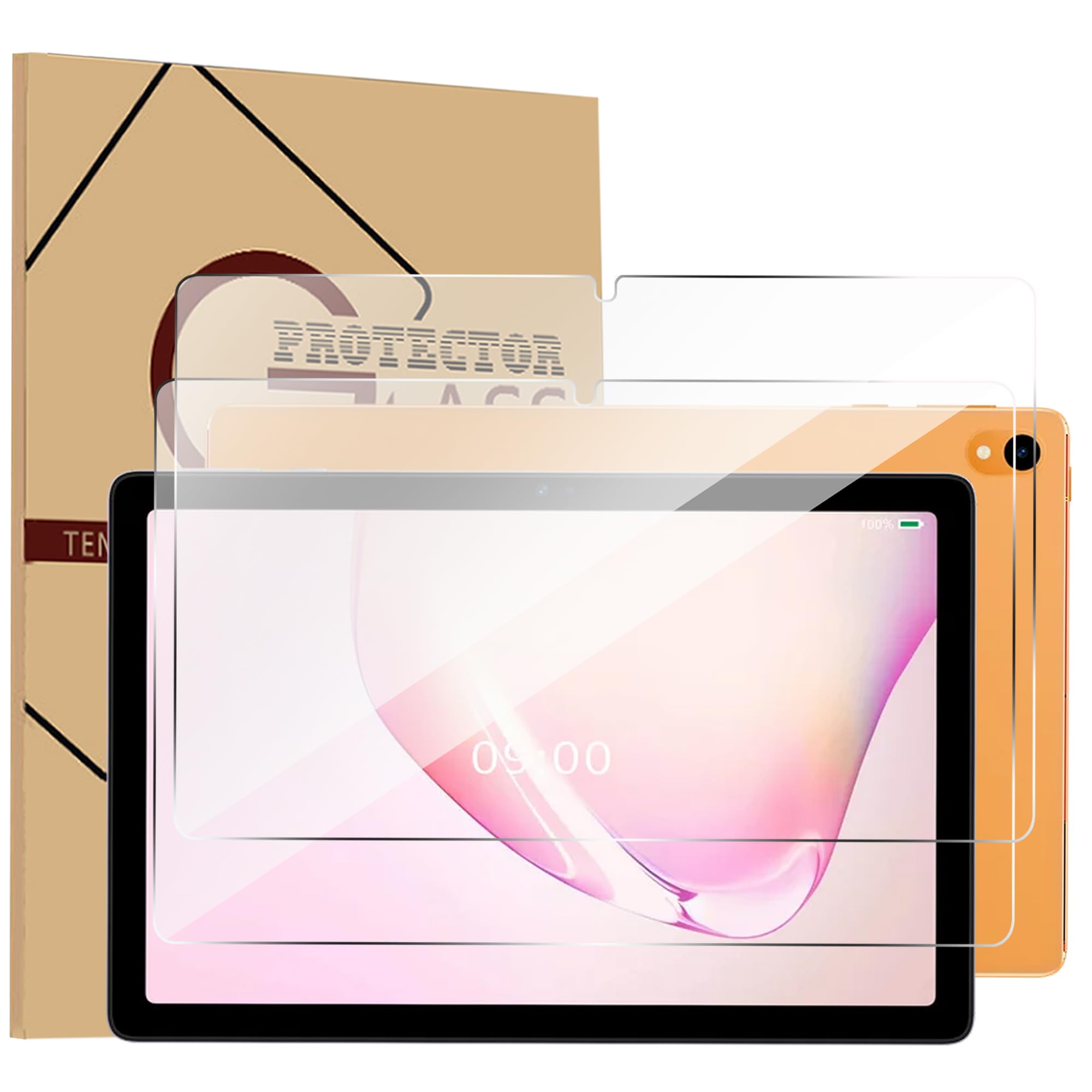 Doemoil for Walmart Onn 10.1 Gen 4 2024 Tempered Glass Film Screen Protector High Definition Anti-scratch 9H HD Clear Bubble Free For Walmart Surf Onn 10.1 Tablet Gen 4 2024 (2)