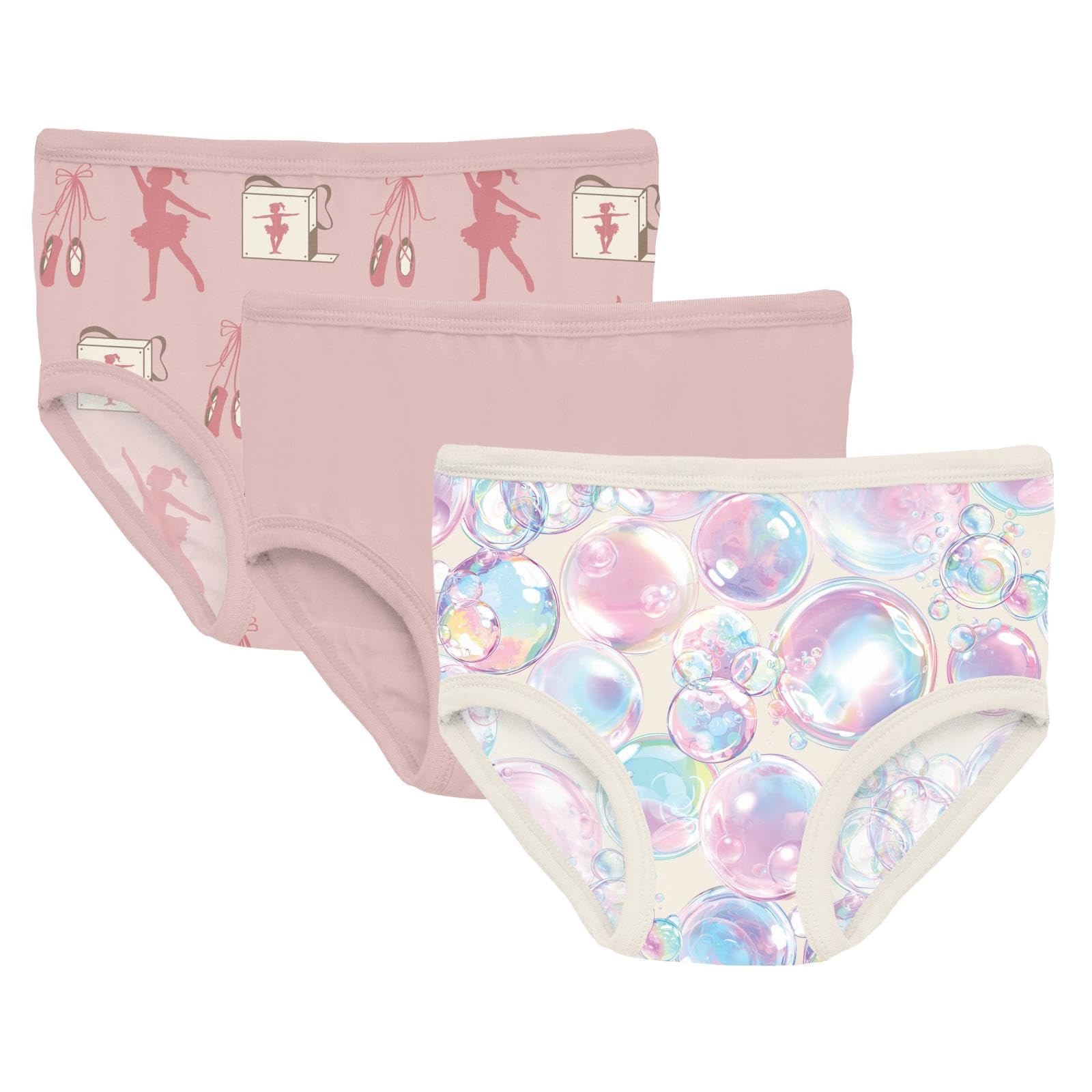Kic Kee Pants girls Print Girls Underwear Set of 3 Little Kid Big Kid