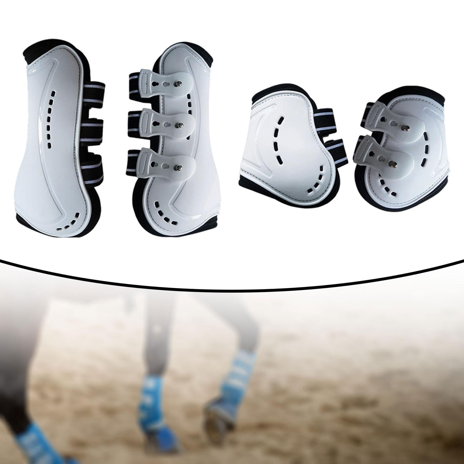 Juego de 4 Botas Protectoras para Patas de Caballo, con Absorción de Impactos, Multifuncionales, Ideales para La Protección de Las Patas Y como Acceso