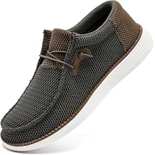 Mens Loafers Shoes for Men Slip On Ultra-Lightweight Casual Shoes, Comfortable Moccasin Driving Shoes with Non-Slip Rubber Sole, Perfect for Work, Travel & Everyday Wear Gray-Brown US 11