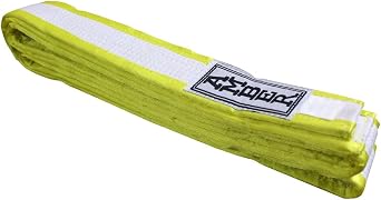 Amber Fight Gear Premium Karate Belt, 100% Cotton Canvas Martial Arts Belt for Karate