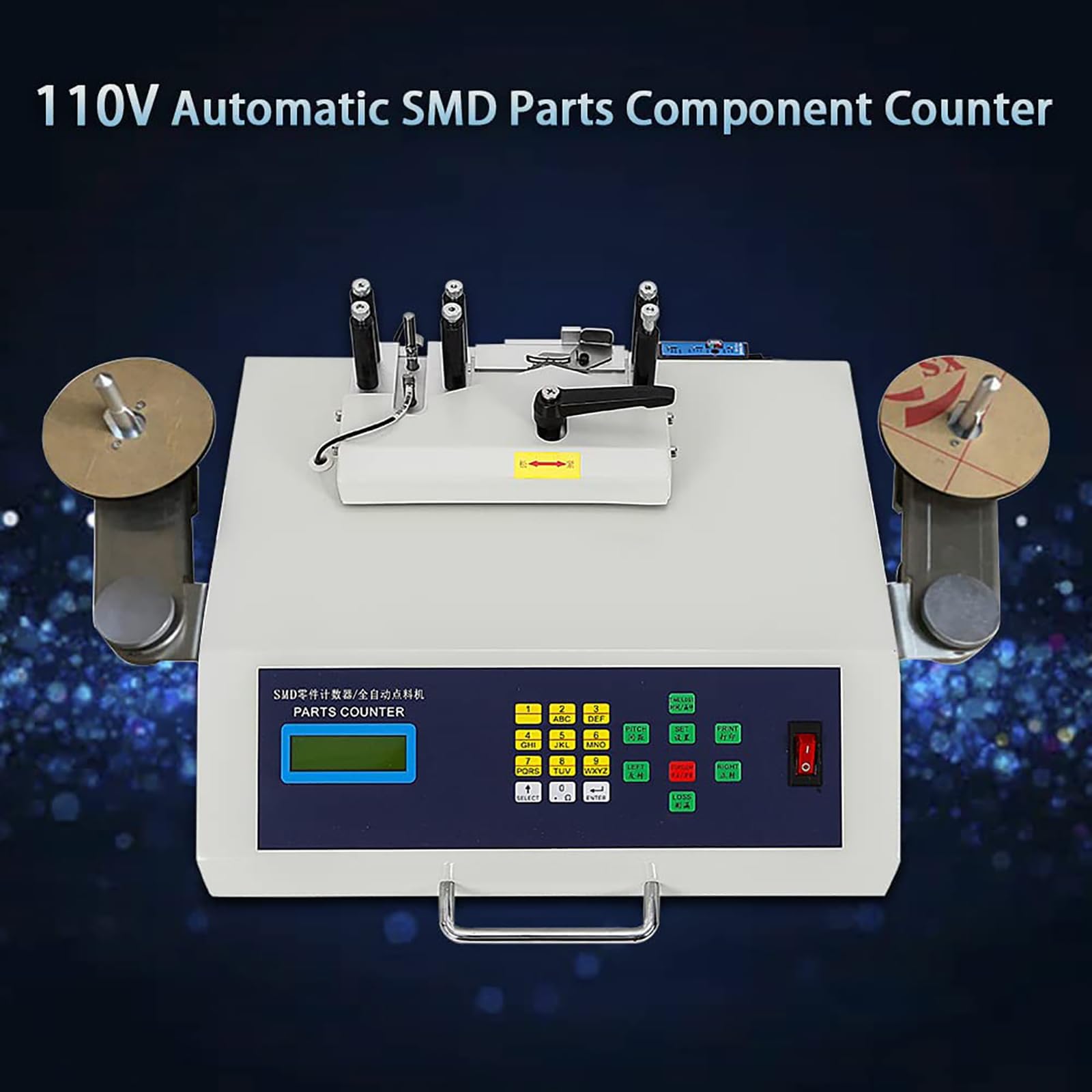 Máquina contadora de componentes SMD con Pantalla Digital, Máquina contadora automática, Dispositivo de conteo de componentes de Piezas SMT comerciales Máquina contadora de capacitancia