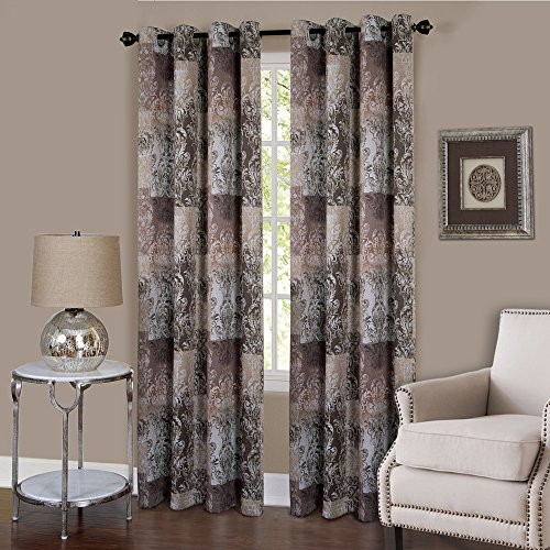 Achim Home Furnishings Vogue Tülle Fenster Vorhang Panel, 127 x 160 cm braun