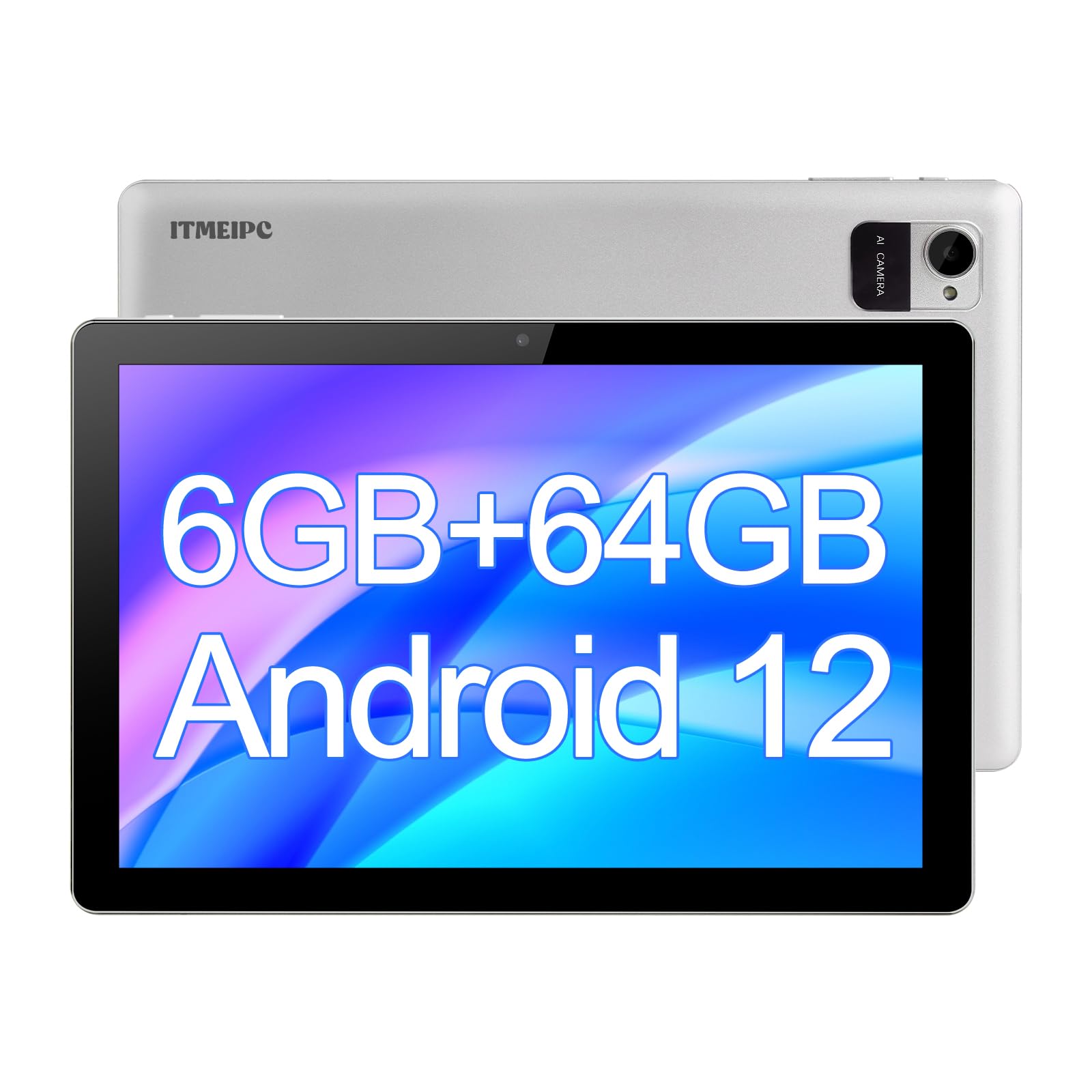 Amazon.com : ITMEIPC 10 inch Tablet Android 12 Tablets, 6GB RAM