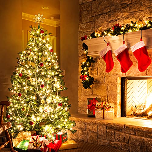 Luces de árbol de Navidad de doble cara con 8 puntos brillantes e iluminación interior de 120 V 5