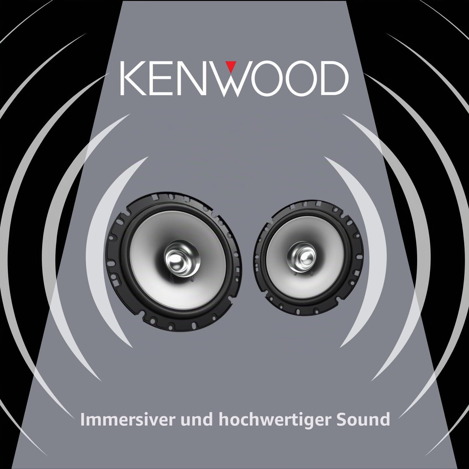Kenwood KFC-S1756 Doppelkonus-Lautsprecher, 170 mm schwarz