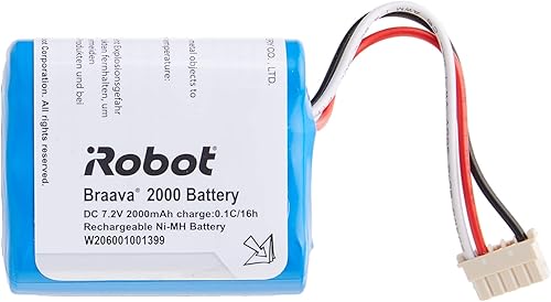 iRobot Braava - Batería NiMH de 2000 mAh para Braava® 380t y Mint 5200